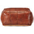 Pouffe Tan 60x60x30 cm Genuine Goat Leather