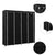 Wardrobe with 4 Compartments Black 175x45x170 cm