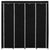Wardrobe with 4 Compartments Black 175x45x170 cm