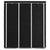 Wardrobe with Compartments and Rods Black 150x45x175 cm Fabric