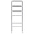 3-Tier Storage Rack over Toilet Silver 53x28x169 cm