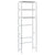 3-Tier Storage Rack over Toilet Silver 53x28x169 cm