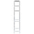 3-Tier Storage Rack over Toilet Silver 53x28x169 cm