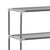 3-Tier Storage Rack over Toilet Silver 53x28x169 cm