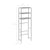 3-Tier Storage Rack over Toilet Silver 53x28x169 cm