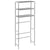 3-Tier Storage Rack over Laundry Machine Silver 69x28x169 cm
