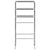 3-Tier Storage Rack over Laundry Machine Silver 69x28x169 cm
