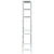 3-Tier Storage Rack over Laundry Machine Silver 69x28x169 cm