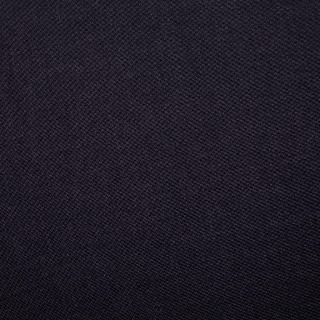 3-Seater Sofa Fabric Black