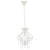 Ceiling Lamp with Beads White Round E14