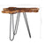 Coffee Table 70x45 cm Solid Teak Wood and Polyresin