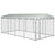 Outdoor Dog Kennel with Roof 7.6x3.8x2.3 m