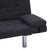 Sofa Bed with Two Pillows Dark Grey Polyester