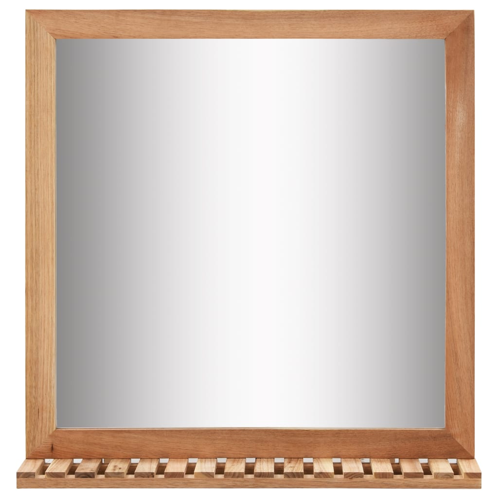 Bathroom Mirror 60x12x62 cm  Solid Walnut Wood