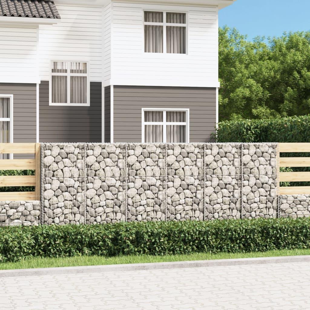 Gabion Wall with Covers Galvanised Steel 300x50x100 cm