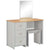 Dressing Table with Mirror and Stool Grey 104x45x131 cm