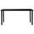 Dining Table Black 160x80x75 cm Tempered Glass