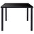 Dining Table Black 160x80x75 cm Tempered Glass