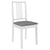 Dining Chairs with Cushions 6 pcs White Solid Wood