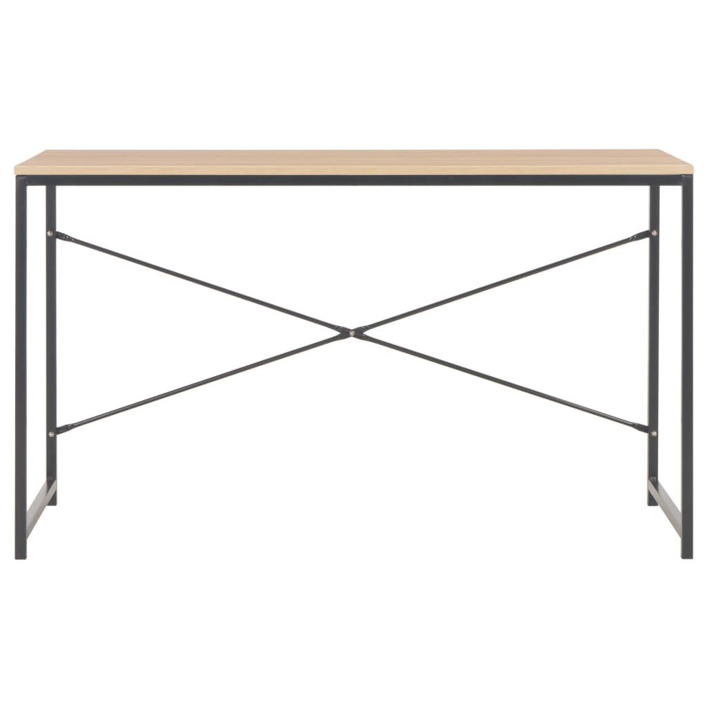 Computer Desk Black and Oak 120x60x70 cm