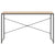 Computer Desk Black and Oak 120x60x70 cm