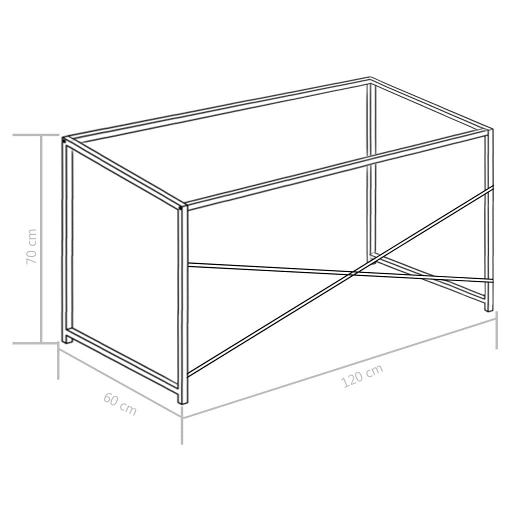 Computer Desk Black and Oak 120x60x70 cm
