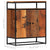 Side Cabinet 60x35x76 cm Solid Reclaimed Wood and Steel
