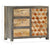 Side Cabinet Grey 75x30x60 cm Solid Mango Wood