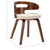 Dining Chairs 2 pcs Cream Bent Wood and Faux Leather