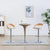 Bar Stools 2 pcs Cream Faux Leather and Bentwood