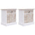 Bedside Cabinets 2 pcs 38x28x45 cm Paulownia Wood