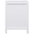 Bedside Cabinet White 38x28x52 cm Paulownia Wood