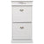 Shoe Cabinet White 50x28x98 cm Paulownia Wood