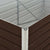 Raised Garden Bed Brown 160x80x77 cm Galvanised Steel