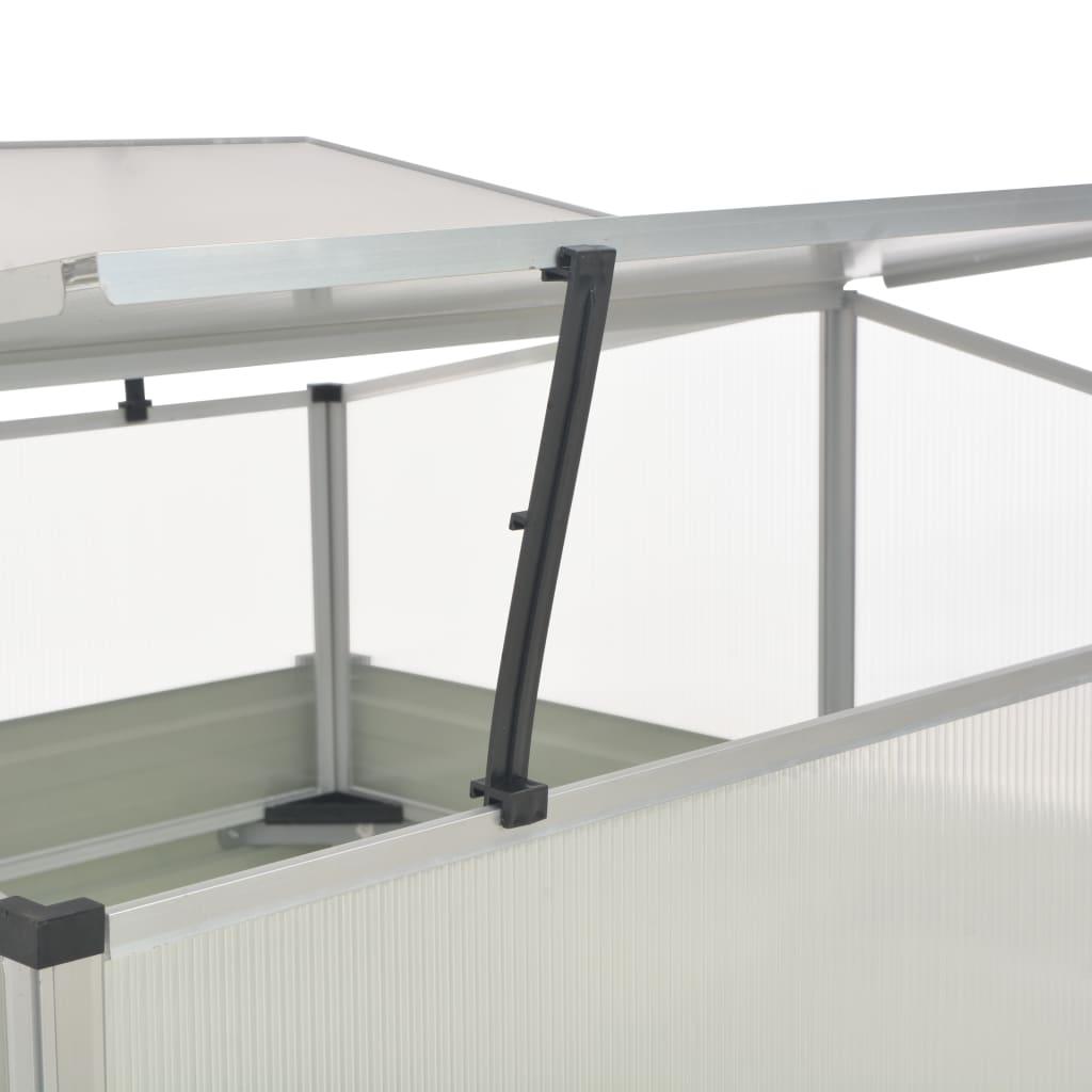 Greenhouse Brown 100x100x85 cm Galvanised Steel