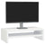 Monitor Stand High Gloss White 42x24x13 cm Engineered Wood