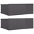 Floating Nightstands 2 pcs High Gloss Grey 40x30x15 cm Engineered Wood