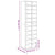 Shoe Cabinet White 54x34x183 cm Engineered Wood