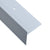 F-shape Stair Nosings 15 pcs Aluminium 90 cm Silver
