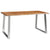 Dining Table 160x80x75 cm Solid Acacia Wood and Stainless Steel