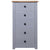 Sideboard Grey 46x40x89 cm Pine Panama Range