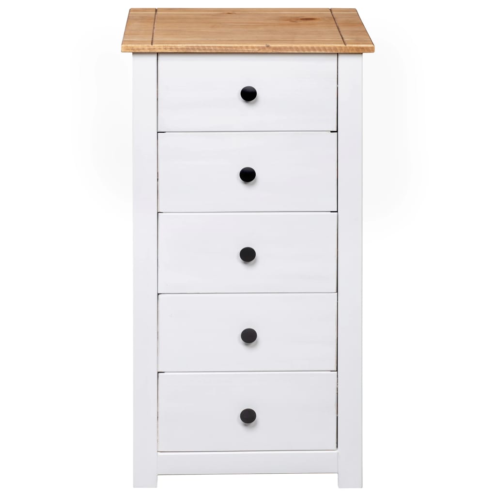 Sideboard White 46x40x89 cm Pine Panama Range