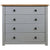 Side Cabinet Grey 80x40x73 cm Pine Panama Range