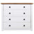 Side Cabinet White 80x40x73 cm Pine Panama Range