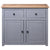 Sideboard Grey 93x40x80 cm Solid Pinewood Panama Range