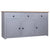 Sideboard Grey 135x40x80 cm Solid Pinewood Panama Range
