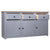 Sideboard Grey 135x40x80 cm Solid Pinewood Panama Range