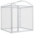 Outdoor Dog Kennel with Canopy Top 193x193x225 cm