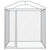 Outdoor Dog Kennel with Canopy Top 193x193x225 cm