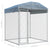 Outdoor Dog Kennel with Canopy Top 193x193x225 cm